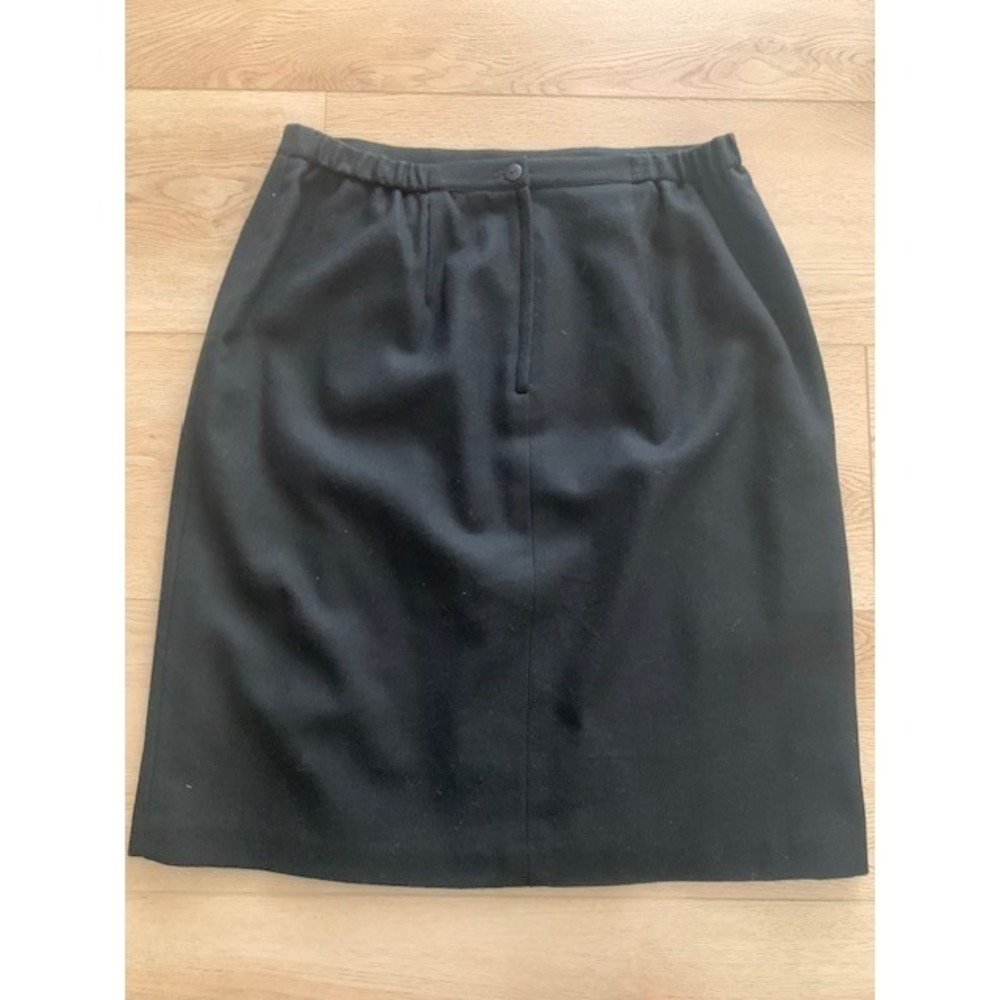 Norton McNaughton Black Wool Skirt Suit Vintage Blazer Set Size 14 16 Woolmark - Picture 8 of 12